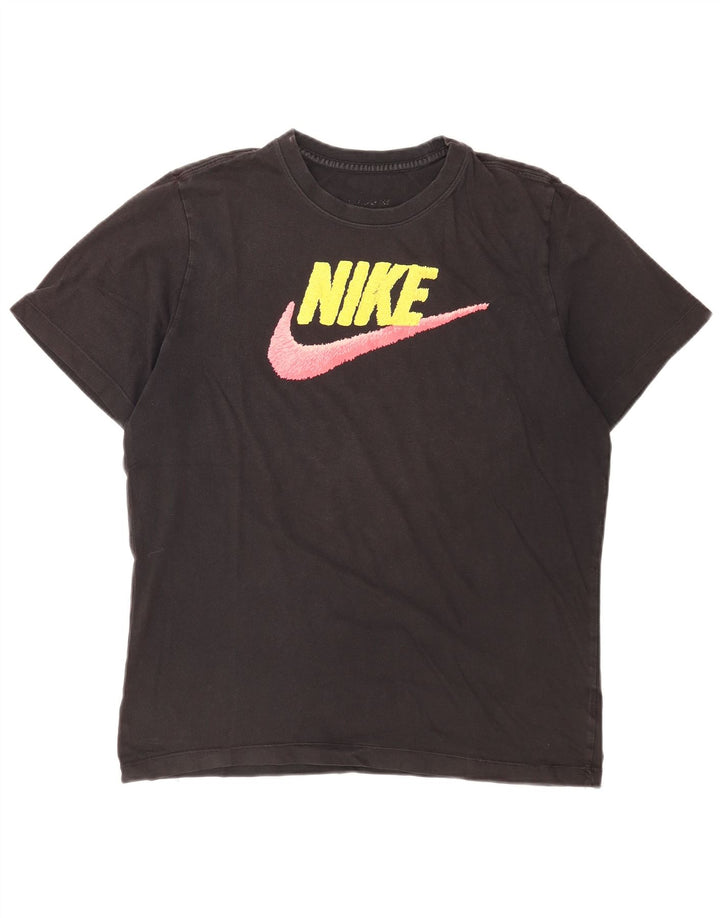 Nike Womens Graphic T-Shirt Top UK 14 Large Black