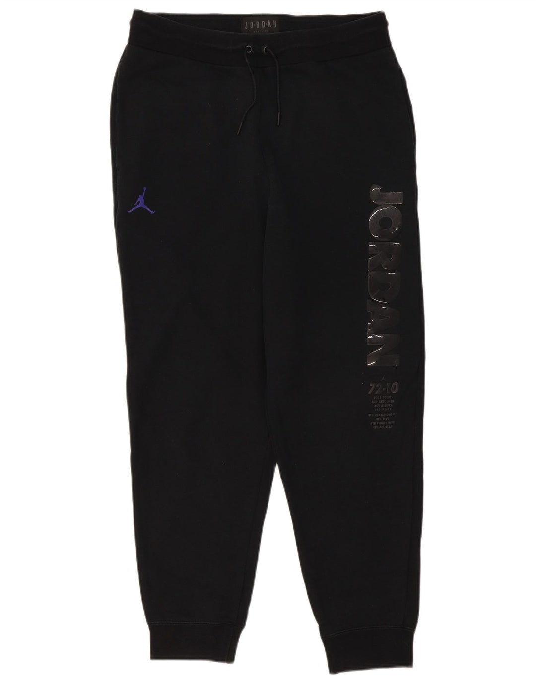Jordan Mens Graphic Tracksuit Trousers Joggers Medium Black Cotton