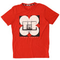 Puma Herre Grafisk T-Shirt Top Lille Rød Polyester