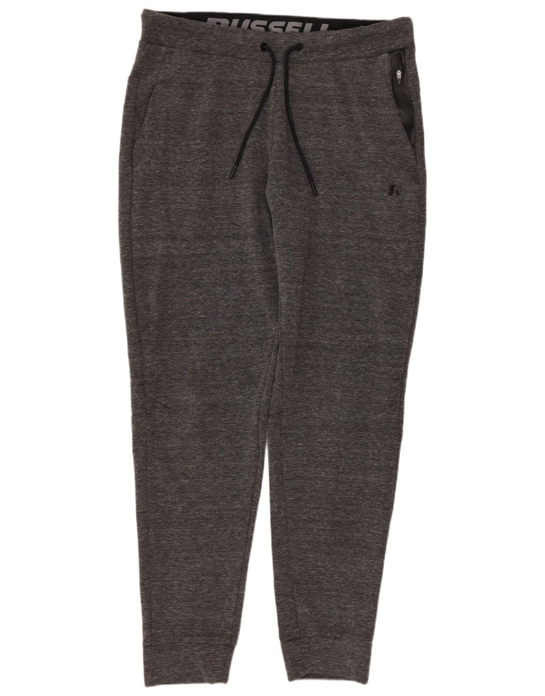 RUSSELL ATHLETIC Mens Tracksuit Trousers Joggers Medium  Grey Flecked
