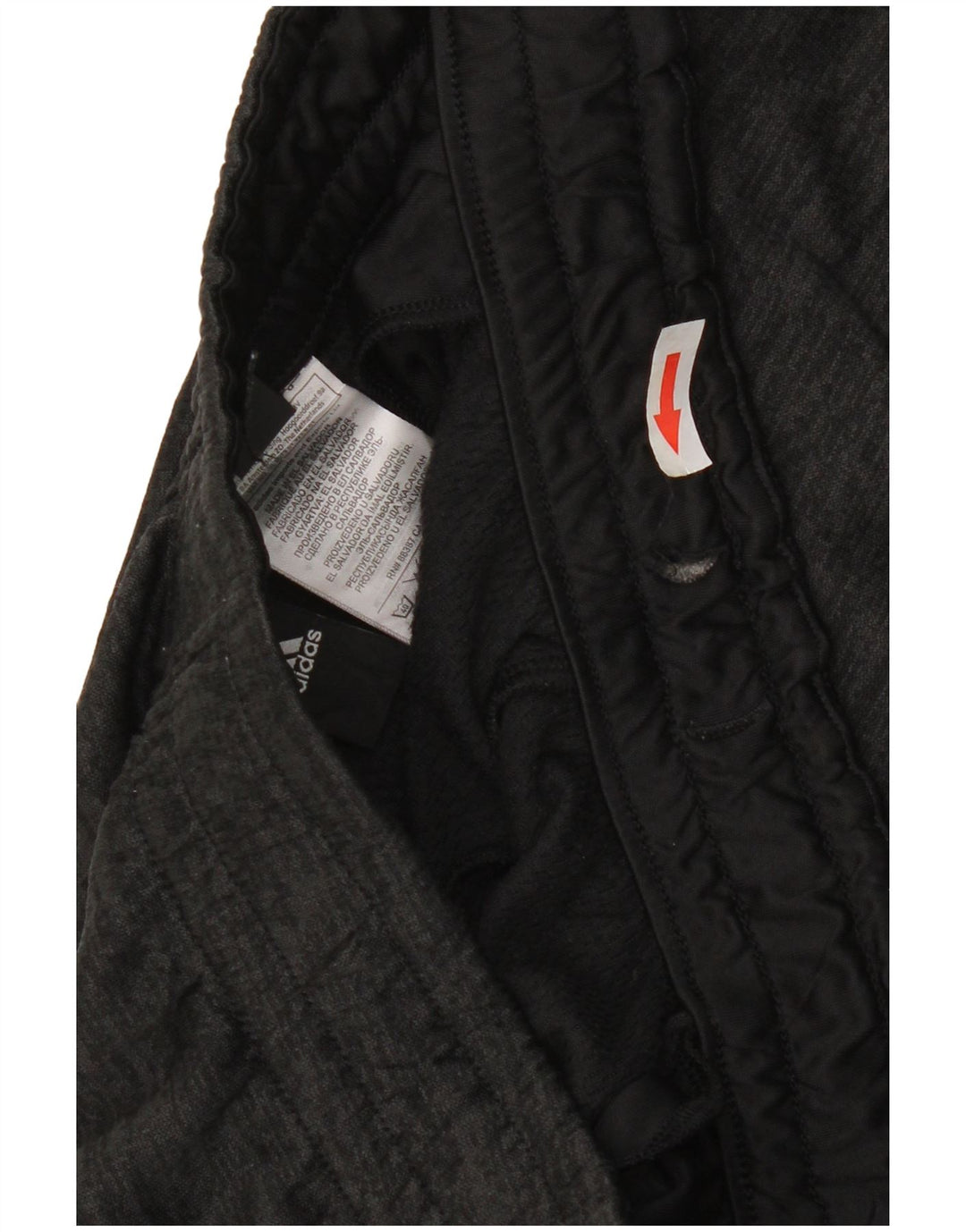 Adidas Mens Tracksuit Trousers Large  Black Flecked Polyester