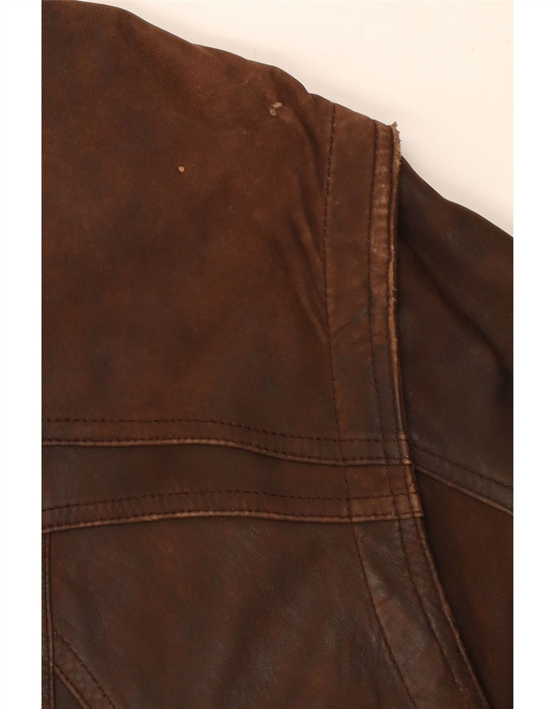 Morena Mens Leather Jacket IT 50 Large Brown Leather