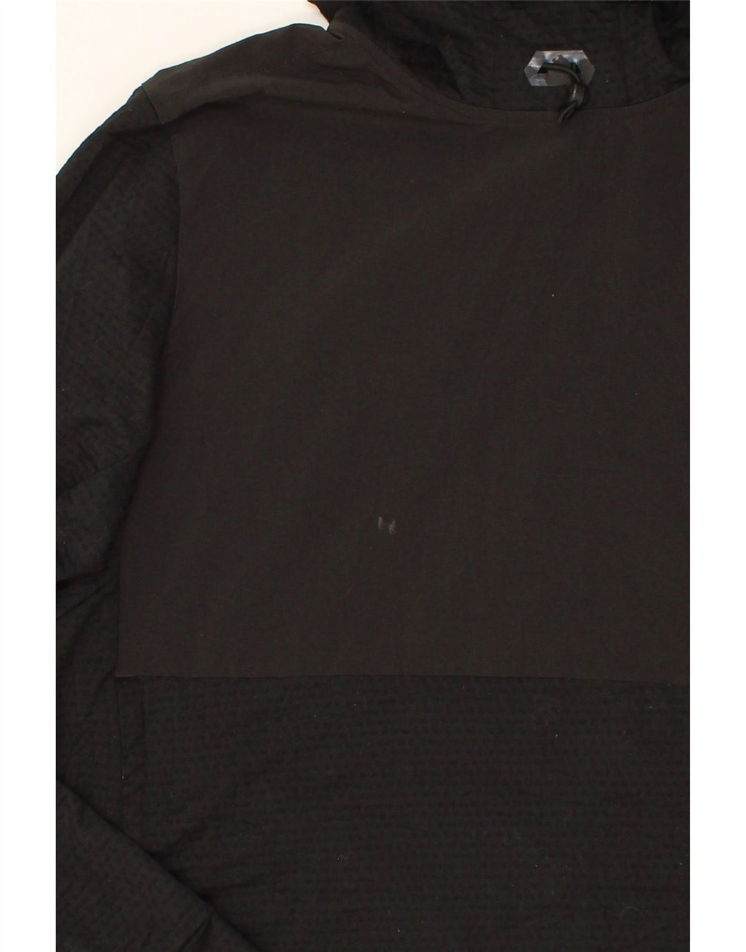 ADIDAS Mens Graphic Hoodie Jumper Large Black Spotted Polyester Vintage Adidas and Second-Hand Adidas from Messina Hembry 