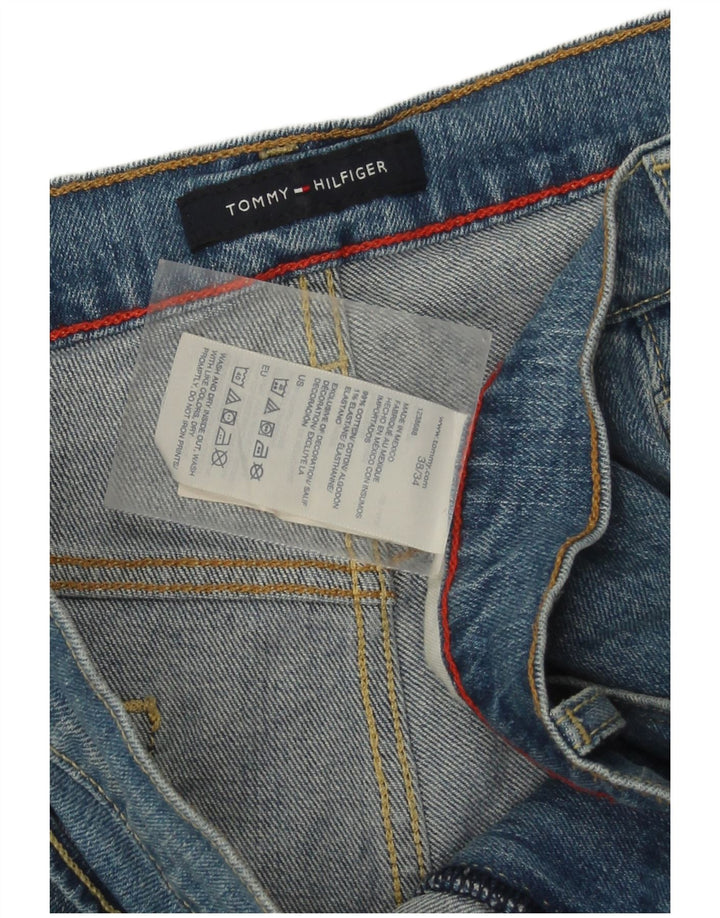 Tommy Hilfiger Mens Straight Jeans W38 L34 Blue Cotton