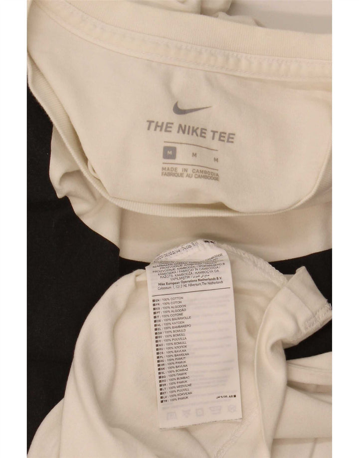 Nike Mens Graphic T-Shirt Top Medium White Cotton