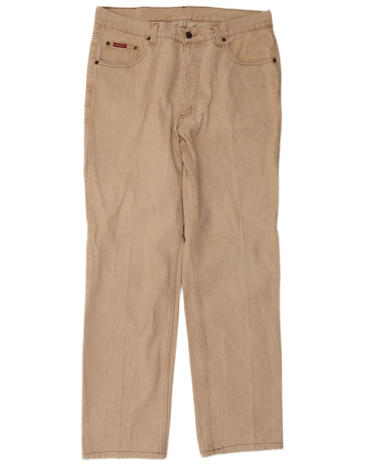 Carrera Mens Straight Jeans W38 L32 Beige Cotton