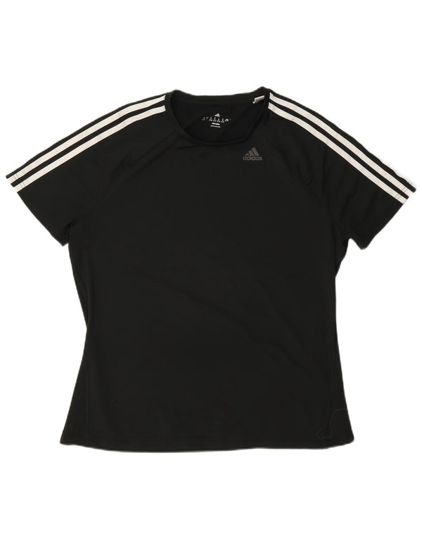 Adidas Womens Climalite T-Shirt Top UK 20/22 XL Black Polyester