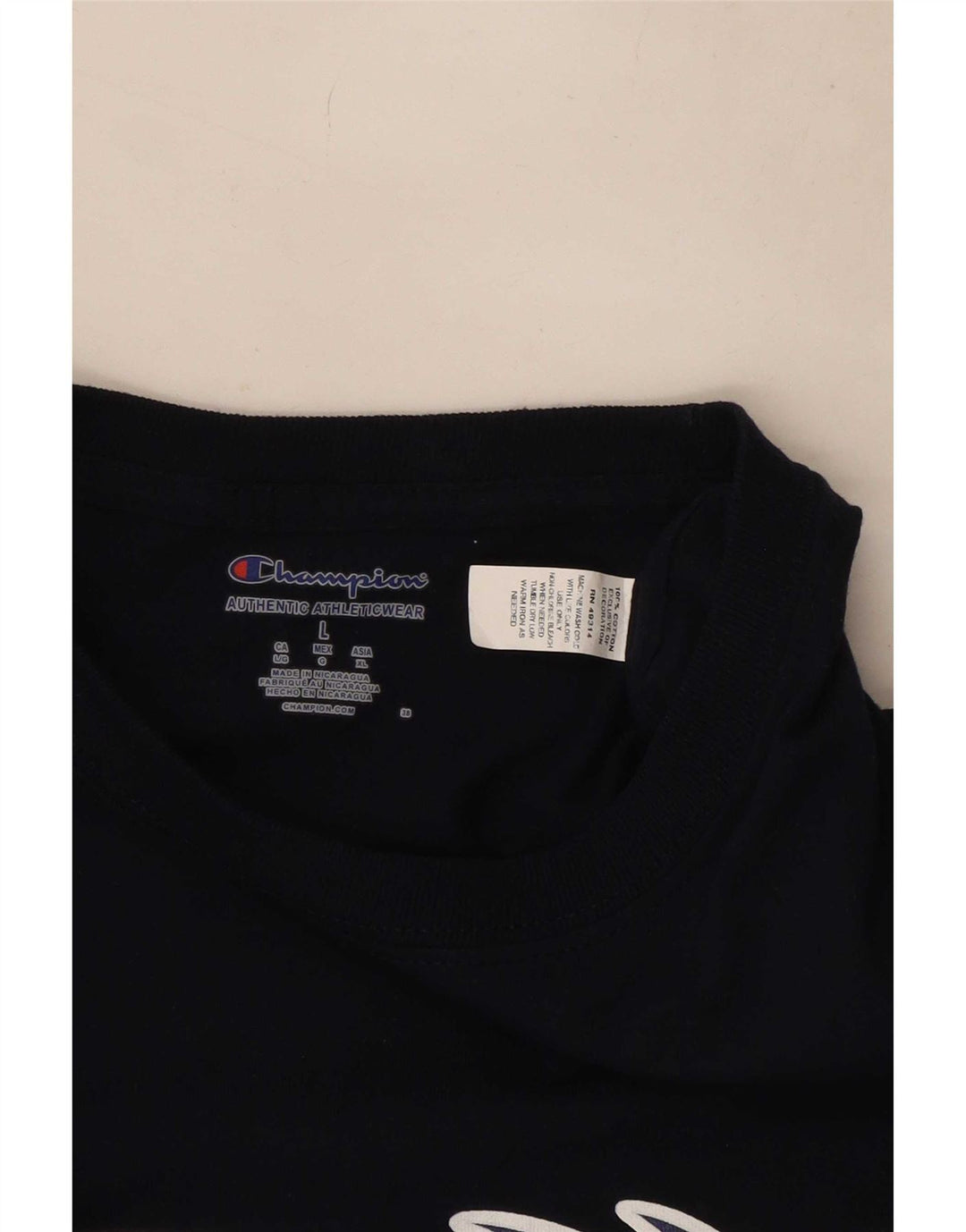 Champion T-Shirt Graphique Homme Grand Bleu Marine