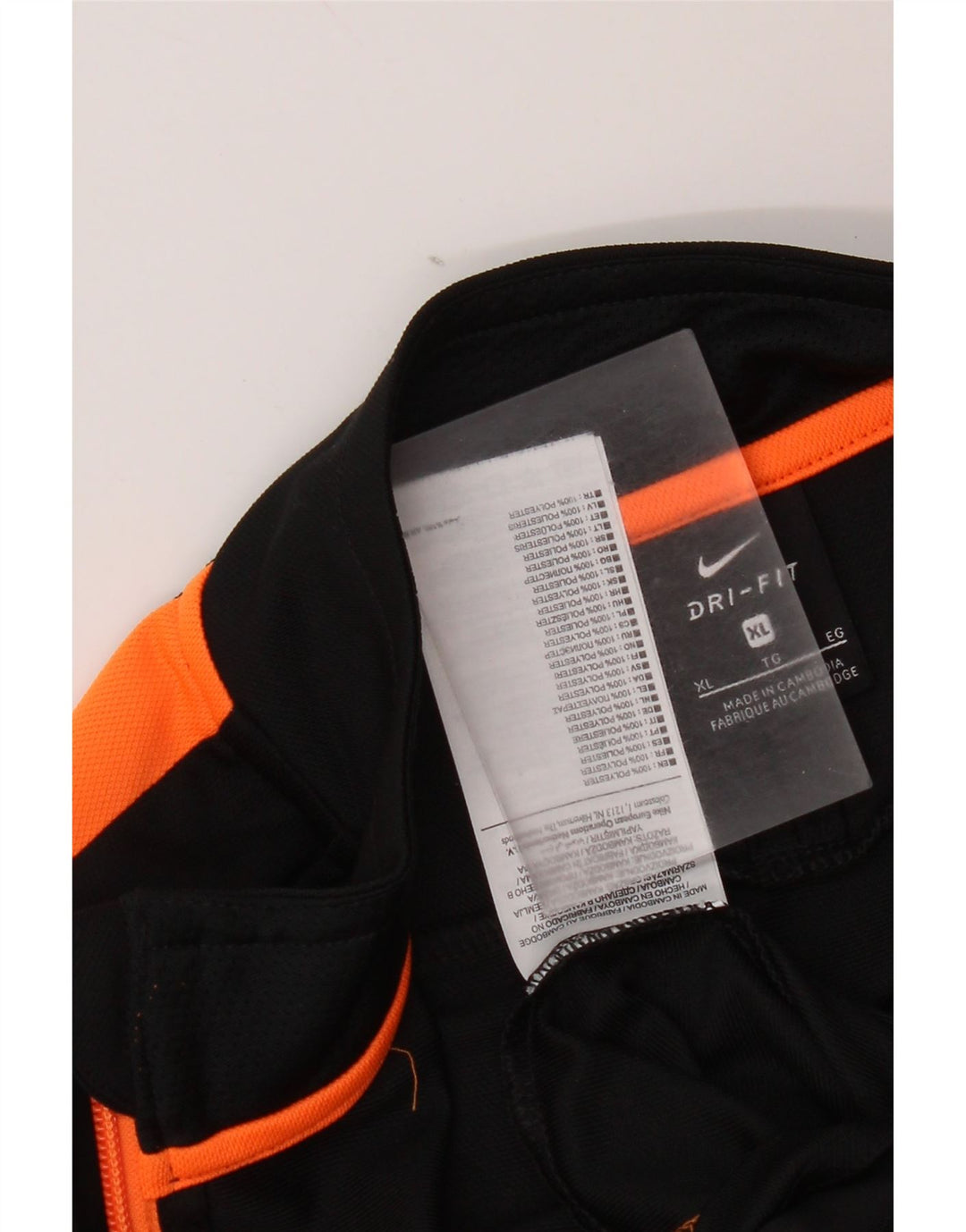 Nike Hommes Dri Fit Survêtement Top Veste XL Noir Colorblock Polyester