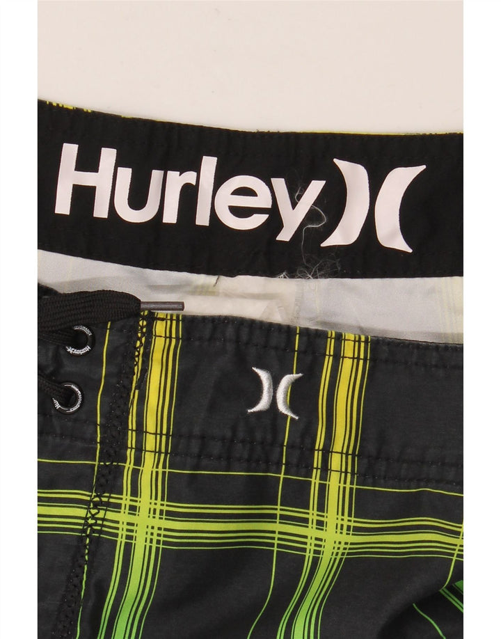 Pantaloncini da bagno da uomo Hurley XL a quadri multicolore