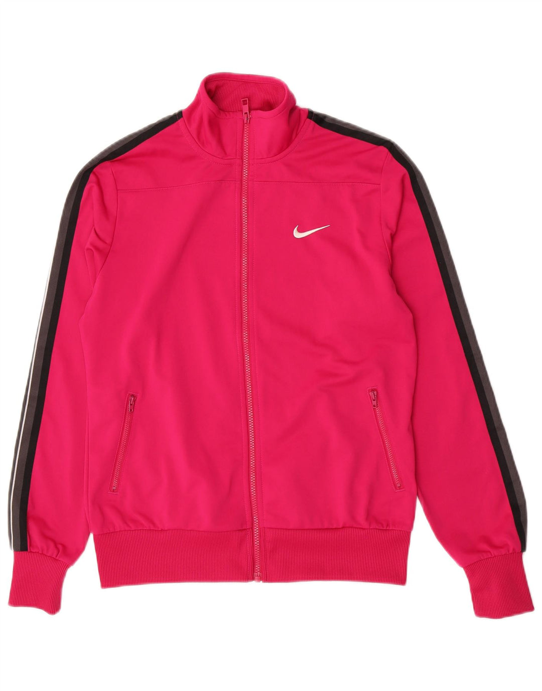 Giacca da tuta da donna Nike UK 14 Large Rosa Poliestere color block