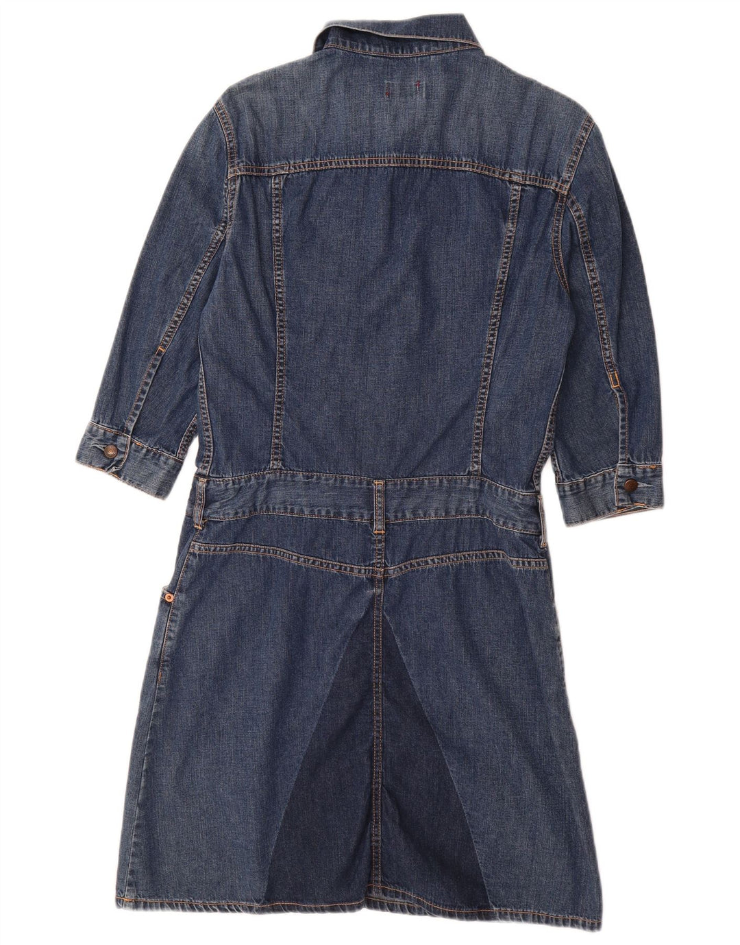 LEVI'S Girls 3/4 Sleeve Pullover Denim Dress 11-12 Years Medium Blue
