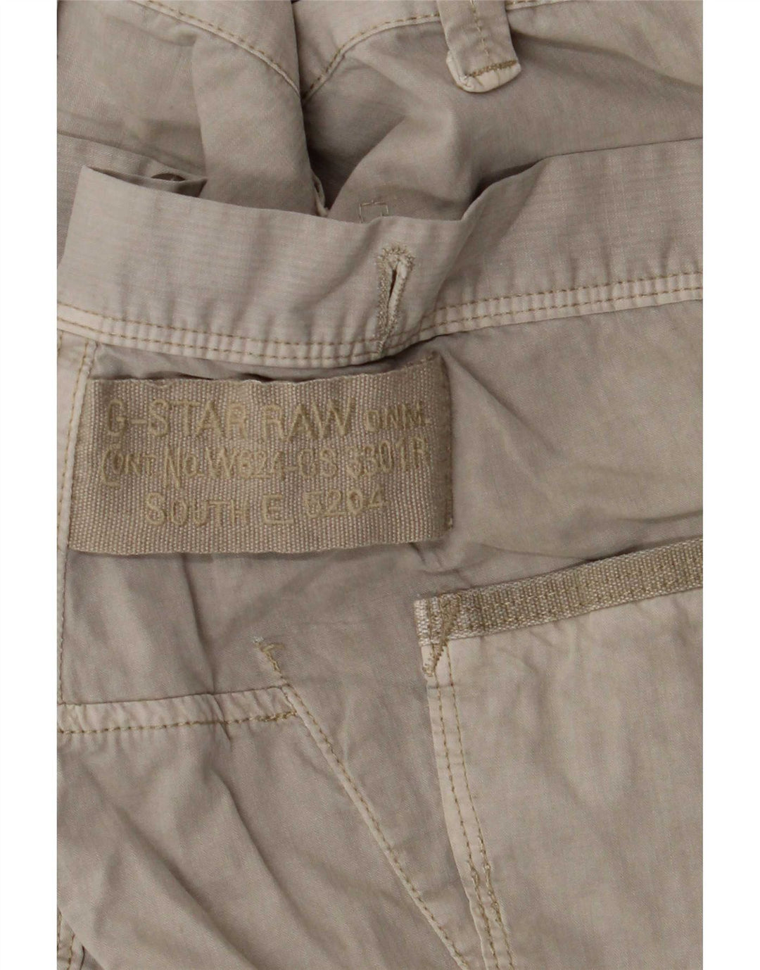 G-Star Mens Straight Cargo Trousers W32 L30 Grey