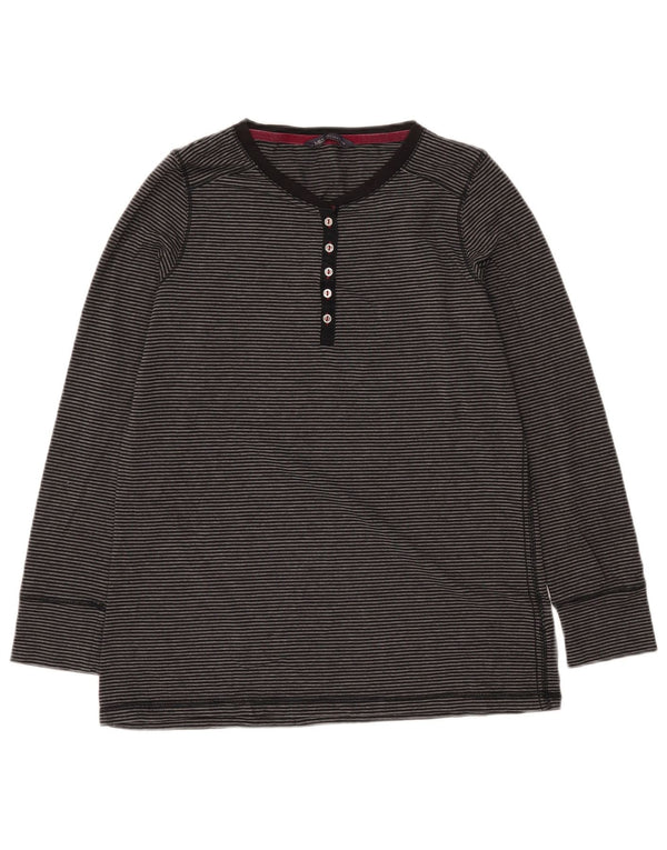Marks & Spencer Top para mujer de manga larga UK 46 Acrílico a rayas gris grande