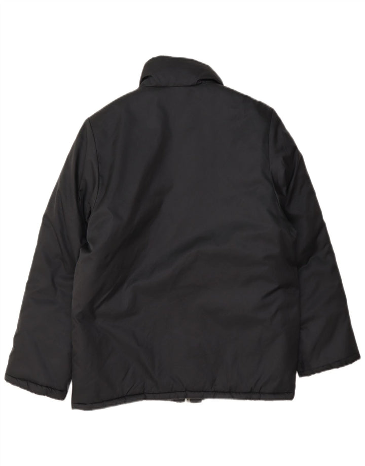 Adidas Jungen Wattierte Jacke 11-12 Jahre Schwarzes Nylon