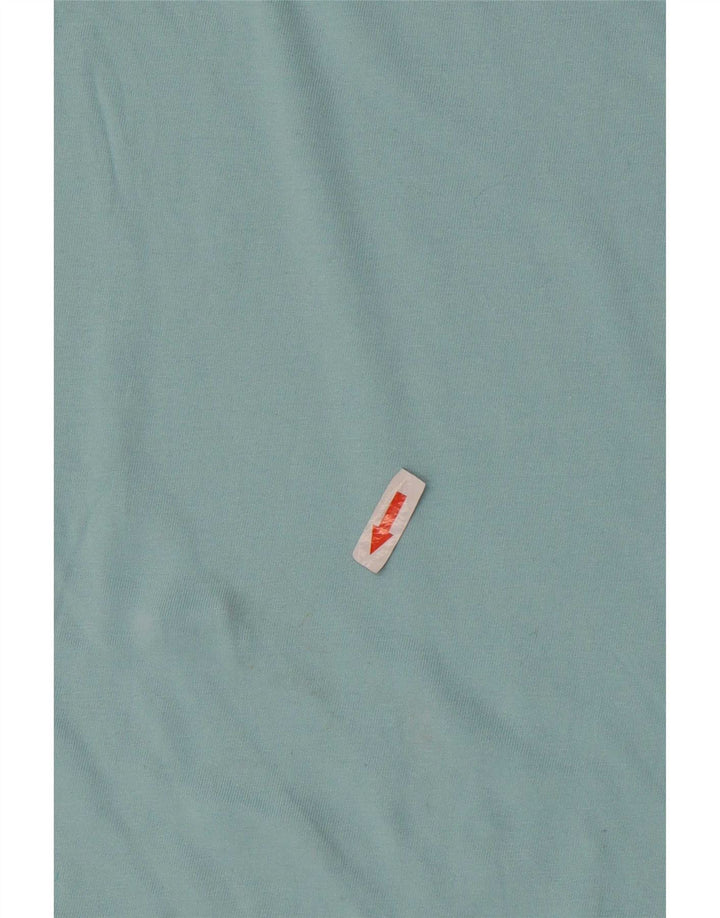 Umbro Dame T-Shirt Top UK 14 Medium Blue Cotton