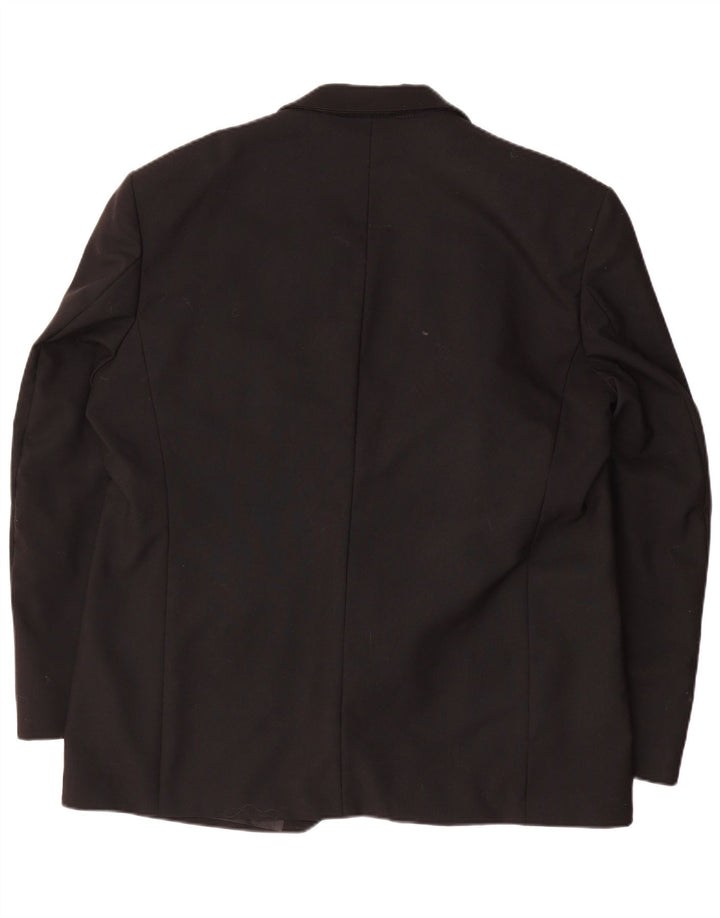 Wilvorst Veste blazer à 1 bouton pour homme UK 42 XL Laine noire