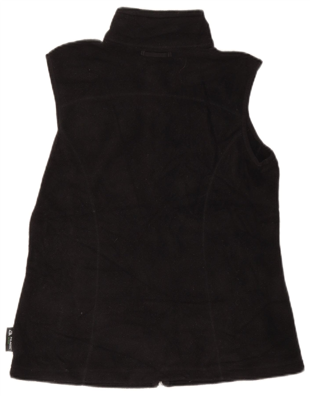 EDDIE BAUER Womens Fleece Gilet UK 12 Medium Black Polyester