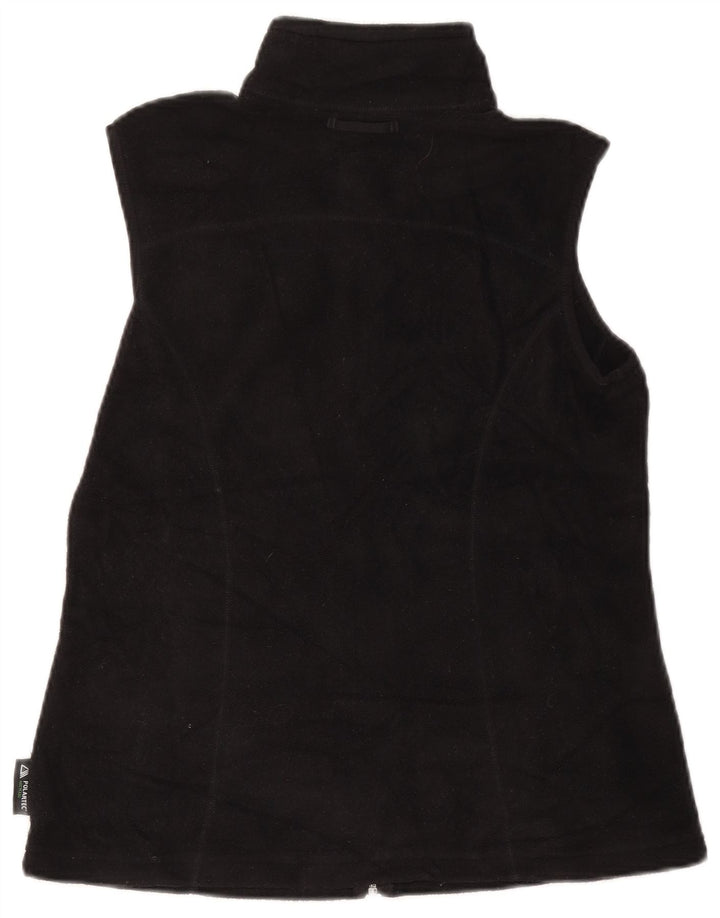 EDDIE BAUER Womens Fleece Gilet UK 12 Medium Black Polyester