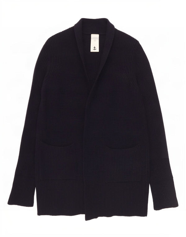 Pulover cardigan cu paragate supradimensionat pentru femei Jigsaw UK 10 Mic bleumarin