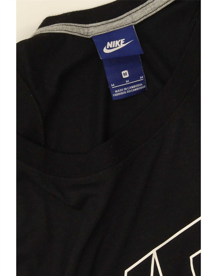 Nike Damen Graphic Vest Top UK 14 Medium Schwarz
