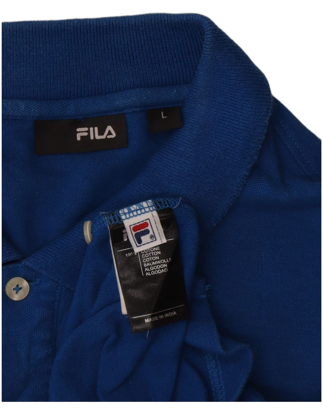 Fila Polo Homme Grand Bleu Coton