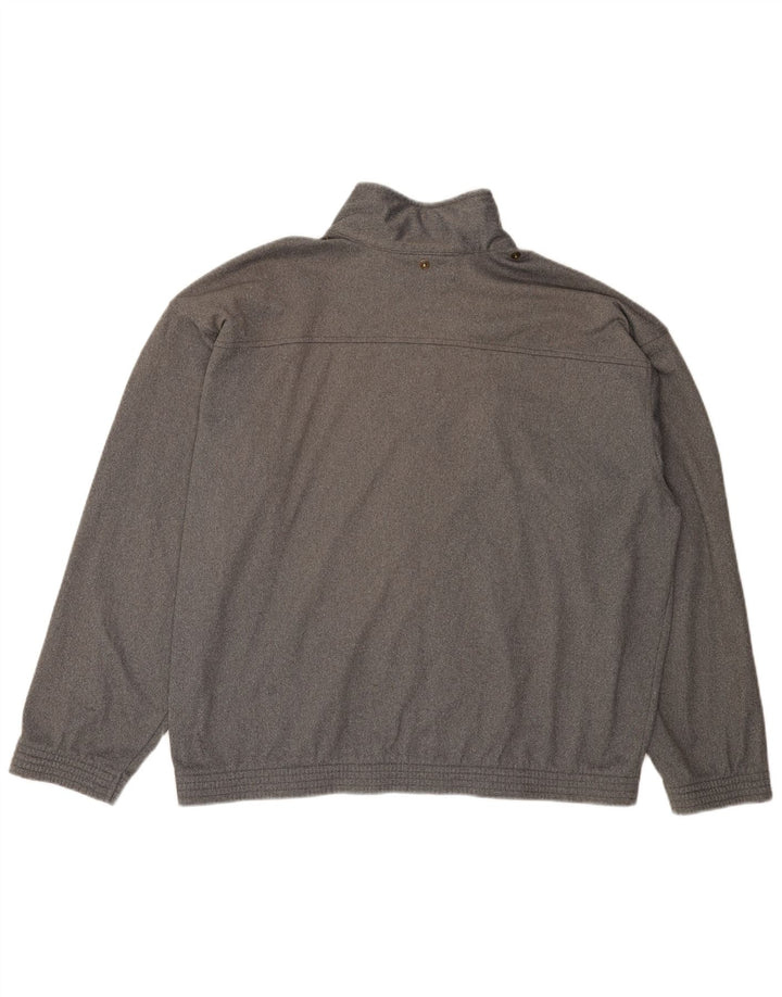 CHAMPION Giacca da tuta da uomo vestibilità ampia, grande in poliestere grigio