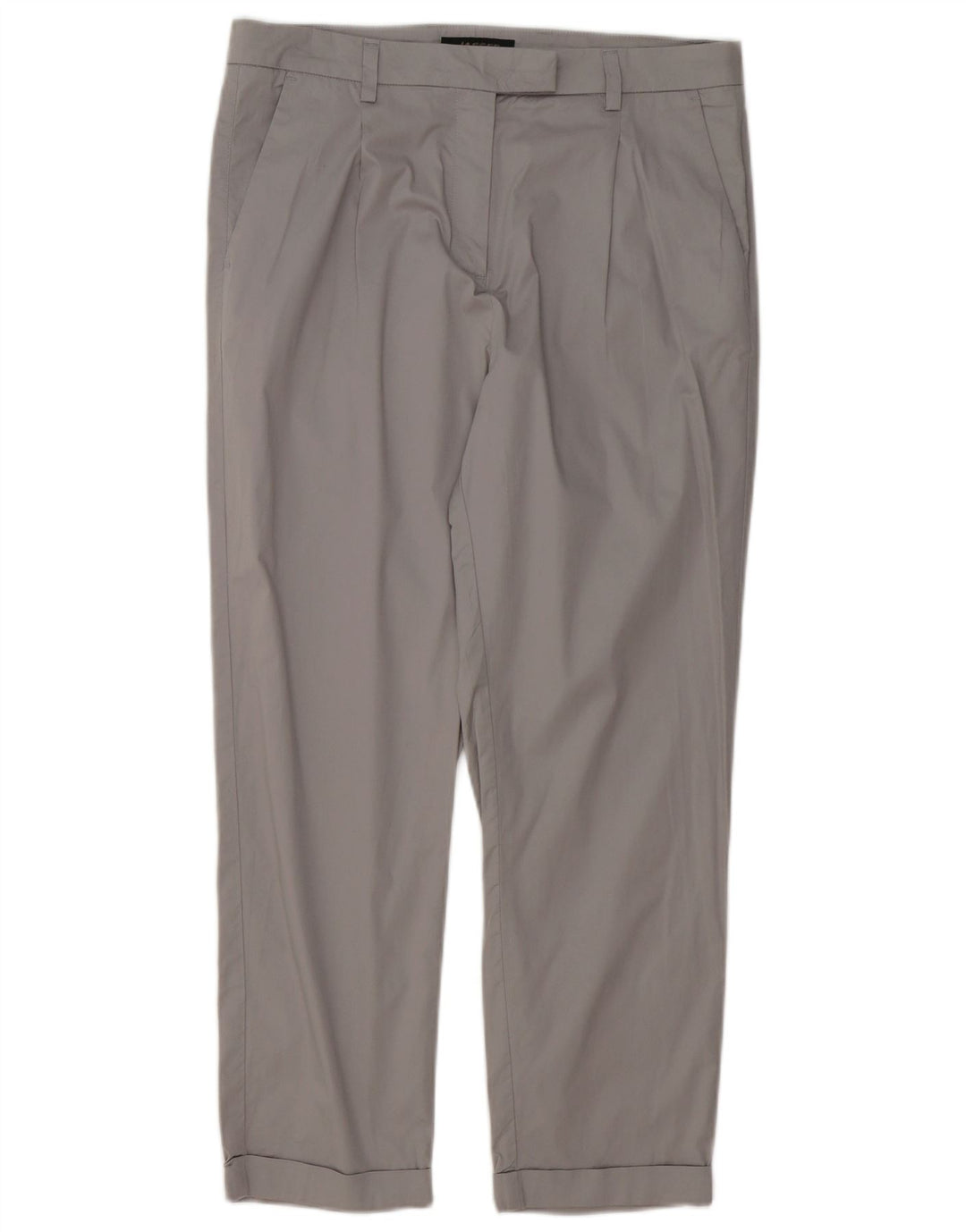 Jaeger Womens Crop Pegged Suit Trousers UK 12 Medium W32 L25 Grey Polyester