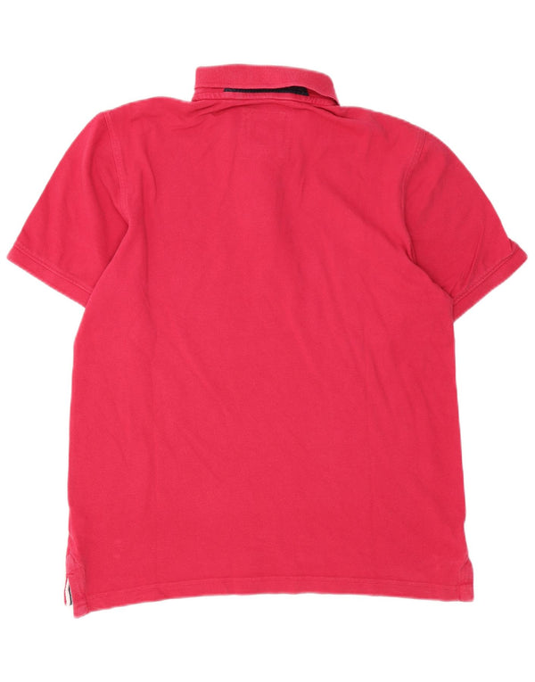 Besætningstøj Herre poloshirt Medium Pink Bomuld