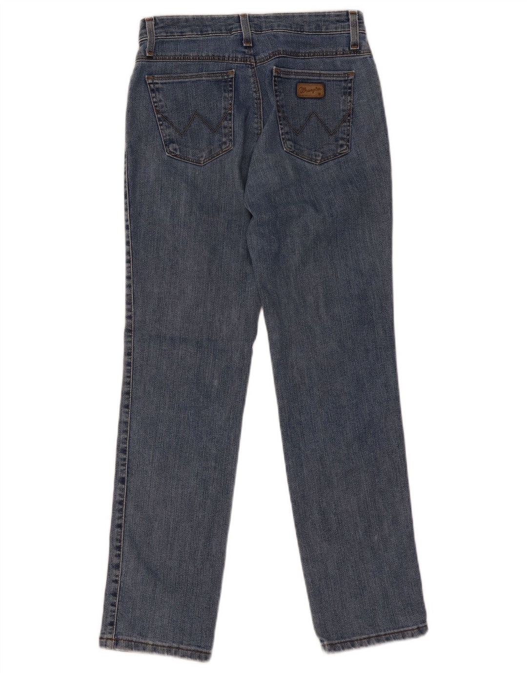 WRANGLER Womens Straight Jeans W28 L28 Blue Cotton