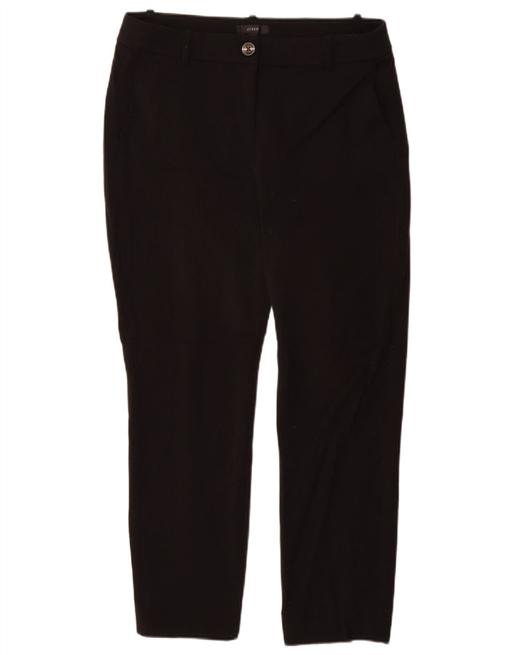 J. CREW Womens Slim Chino Trousers US 8 Medium W28 L27 Black Polyester