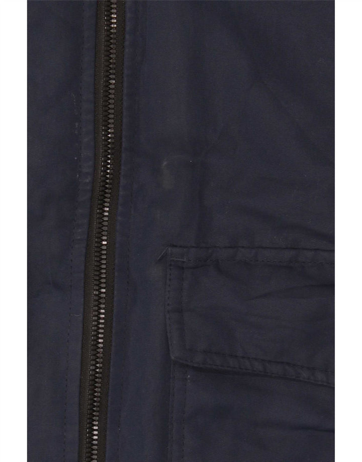 Jack & Jones Boys Hooded Padded Coat 13-14 Years Navy Blue Polyester
