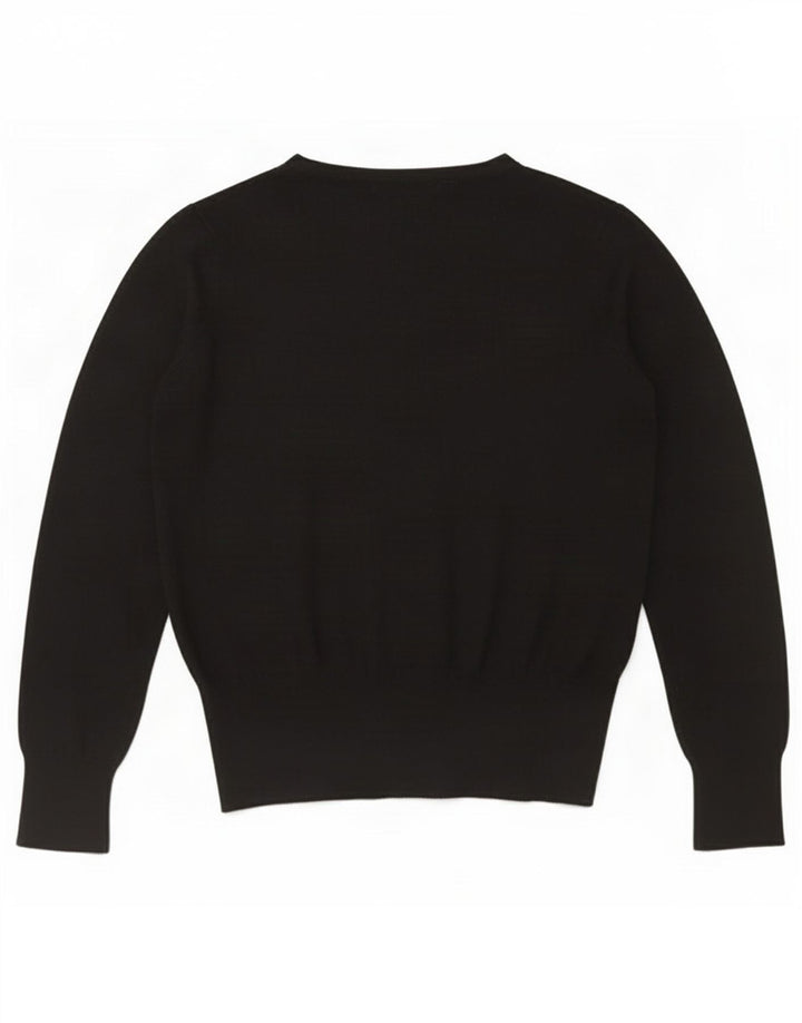 Marks & Spencer Pull Cardigan Femme UK 12 Medium Noir Viscose
