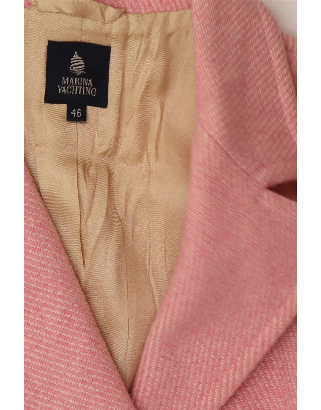 Soprabito Donna Marina Yachting IT 46 Large Rosa Lana