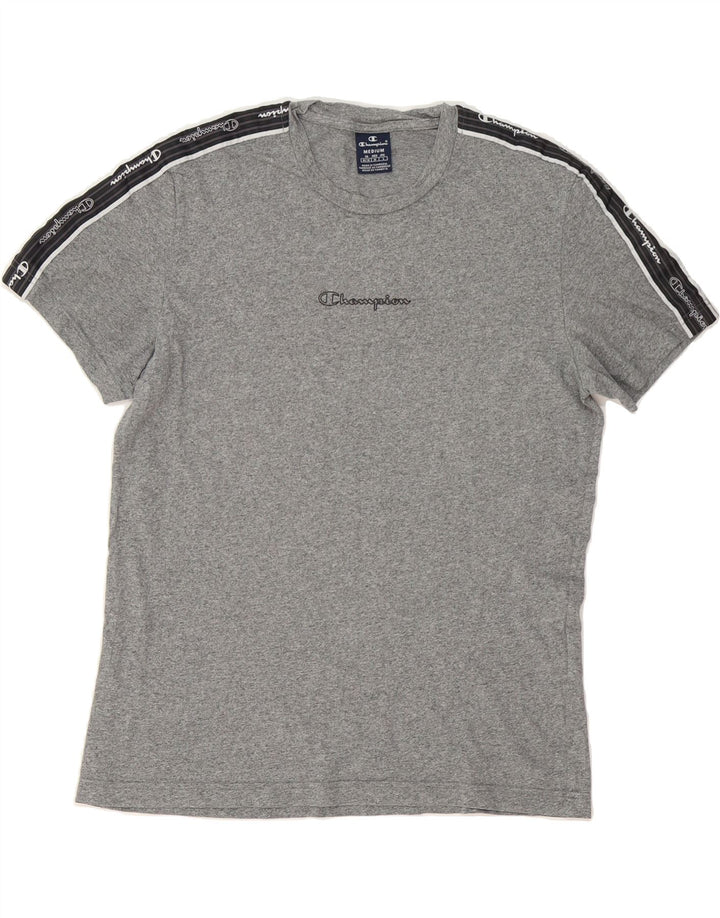 CHAMPION Mens Graphic T-Shirt Top Medium Grey Cotton Vintage Champion and Second-Hand Champion from Messina Hembry 