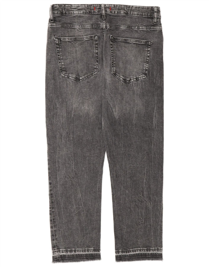 Zara Womens Straight Jeans EU 38 Small W28 L26 Grey