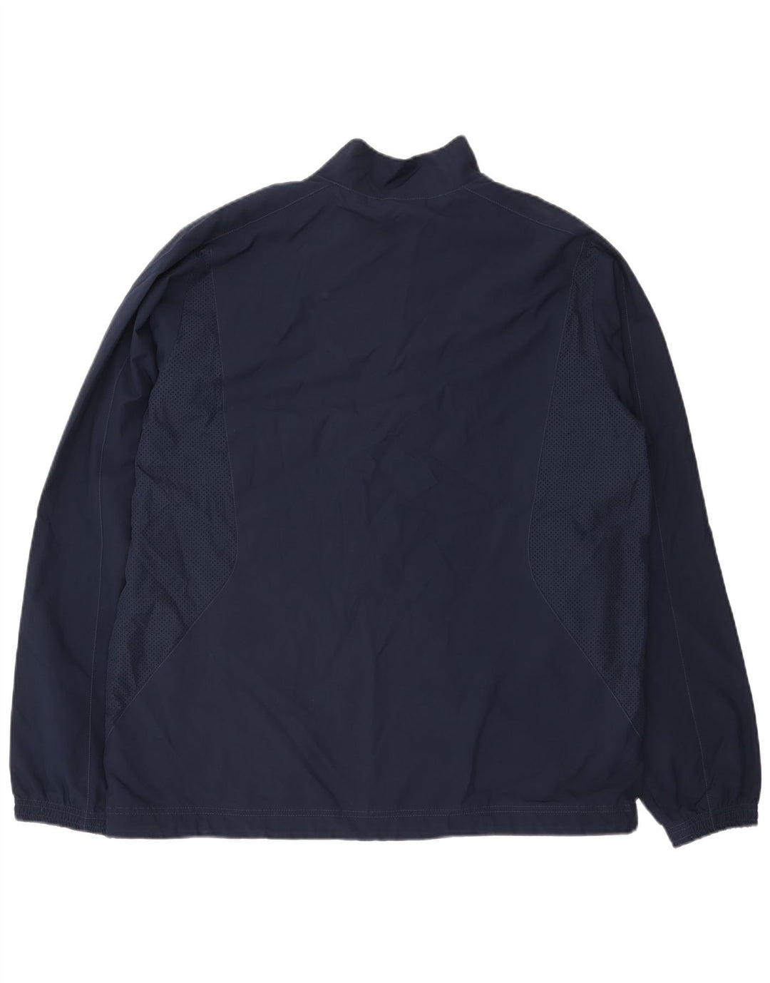 REEBOK Mens Tracksuit Top Jacket XL Navy Blue Polyester