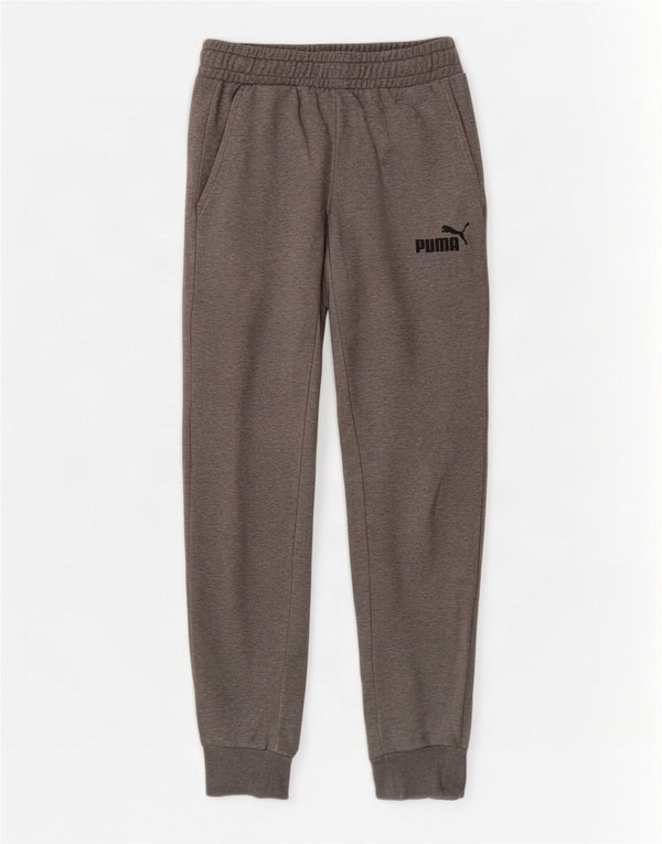 Puma Pantalon de survêtement pour homme en coton gris Small