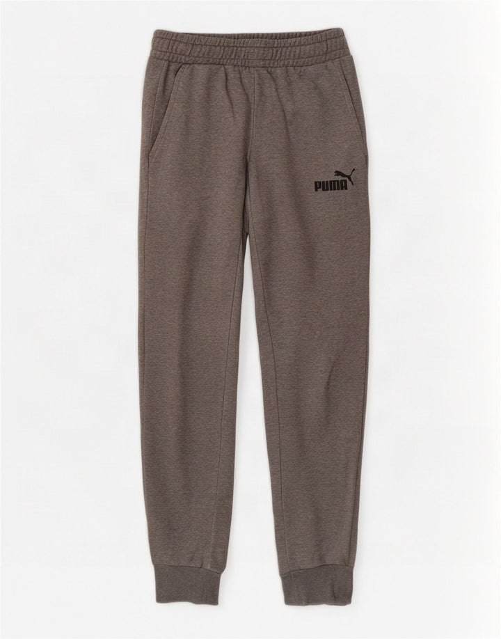 Puma Pantalon de survêtement pour homme en coton gris Small