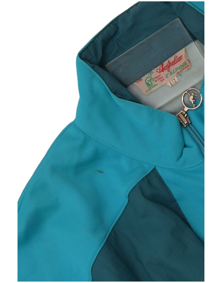 AUSTRALIAN L'ALPINA Mens Tracksuit Top Jacket IT 50 Medium Blue Colourblock