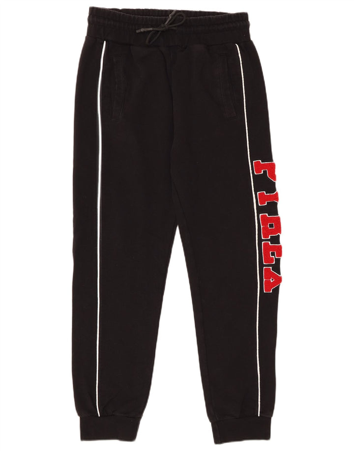 Calça esportiva masculina Pyrex de algodão preto médio