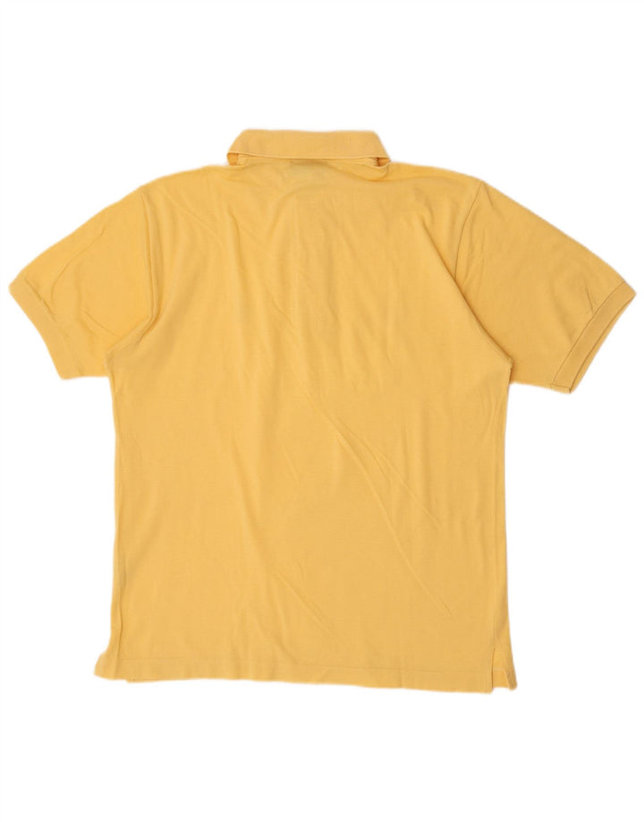Tricou polo Sergio Tacchini pentru bărbați din bumbac galben mediu