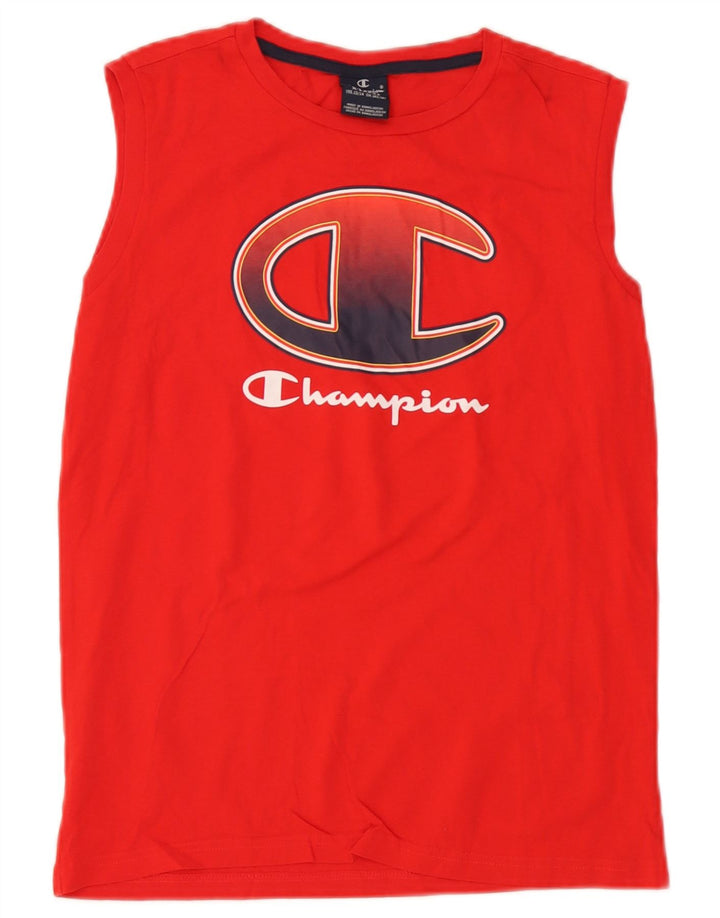Champion Boys Graphic Vest Top 13-14 Years XL Red