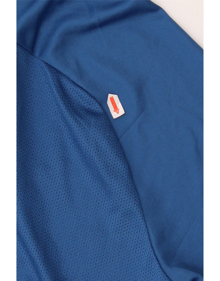 Nike Herren Dri Fit T-Shirt Top Mittelblaues Polyester