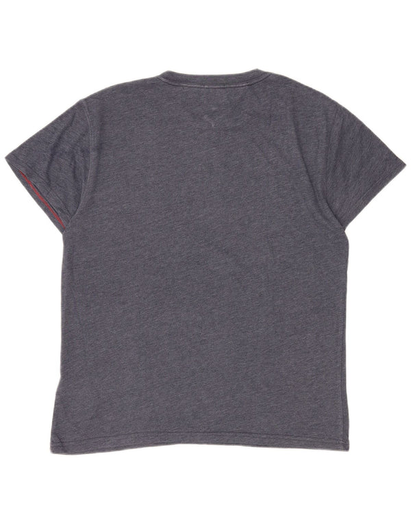 Tommy Hilfiger Mens Graphic T-Shirt Top Medium Navy Blue Cotton