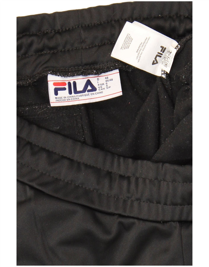 Fila Mens Graphic Tracksuit Trousers Small  Black Polyester