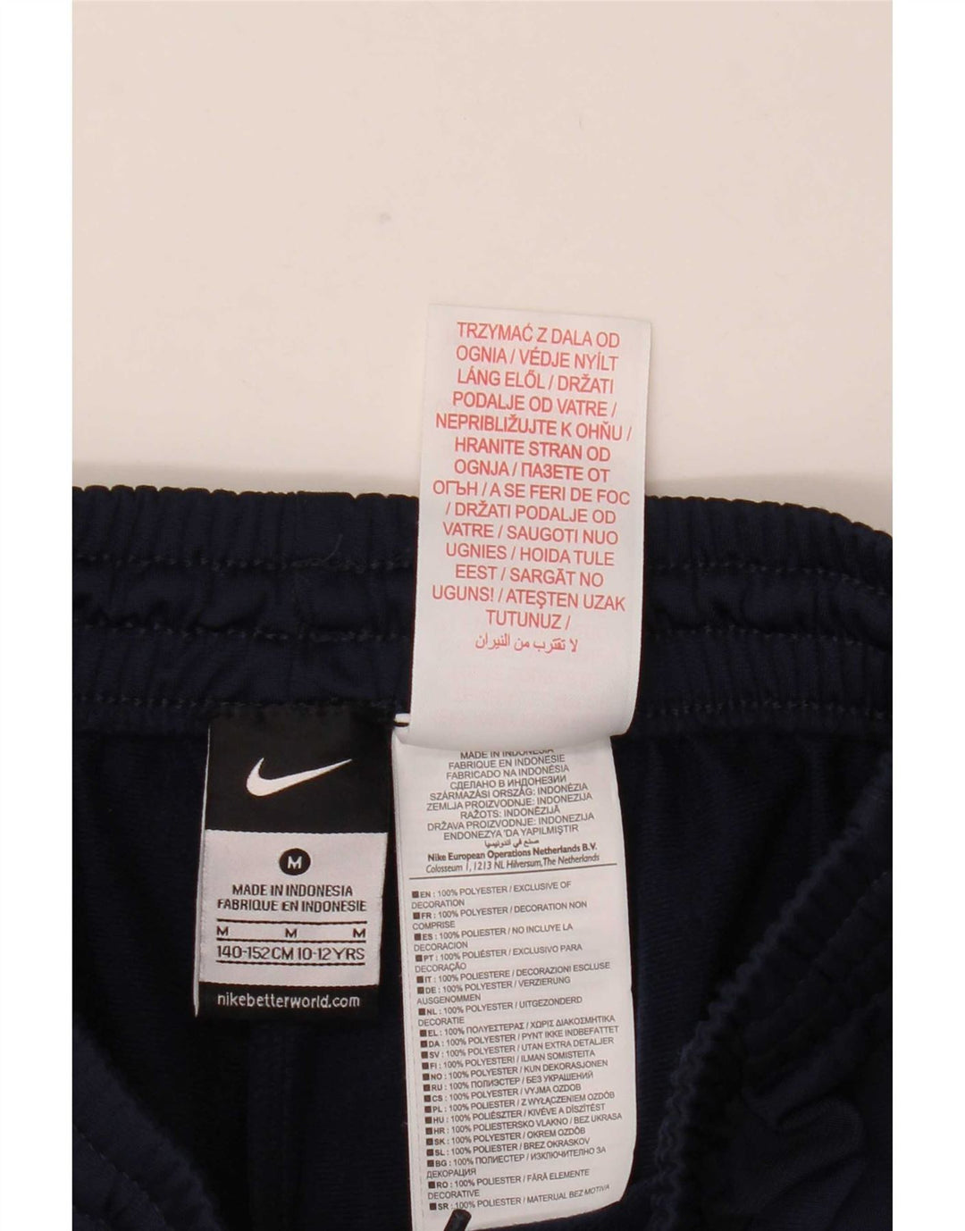 Nike Boys tréningruha nadrág 10-11 éves közepes sötétkék poliészter