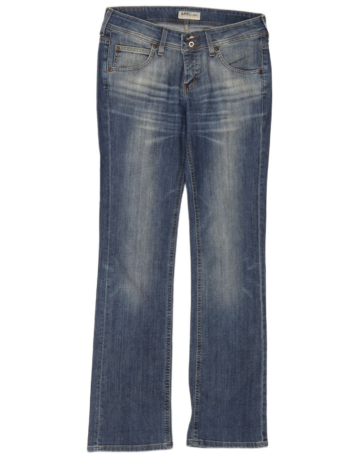 Lee Womens Cade   Low Waist Bootcut Jeans W31 L33 Blue Cotton
