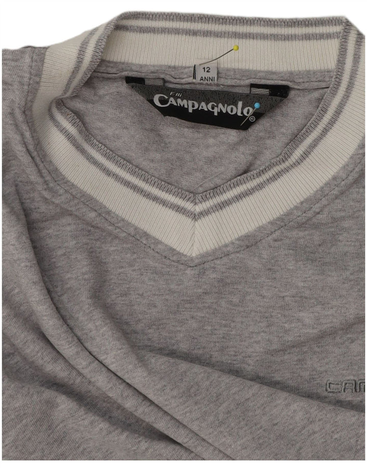 Campagnolo Boys T-Shirt Top 11-12 Years Grey Flecked