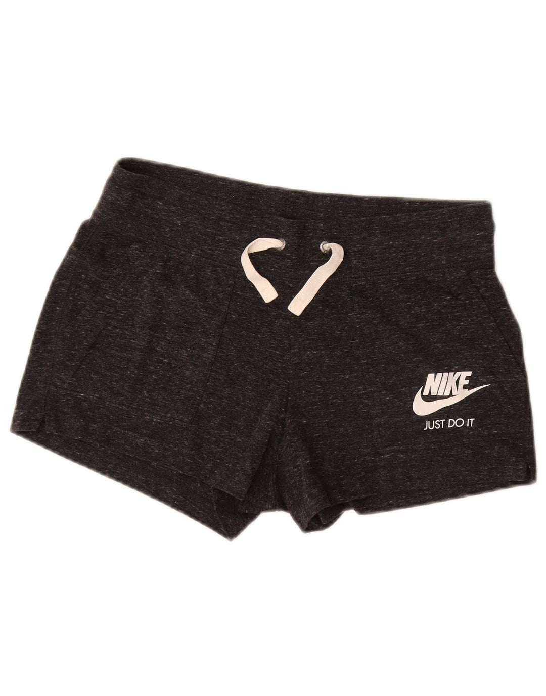Nike Womens Graphic Sport Shorts UK 14 Medium  Black Flecked